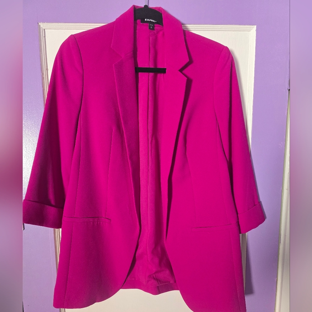 Express Women's Pink Blazer